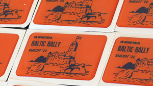 Наклейка Baltic Rally 2022 (прямоугольная)'