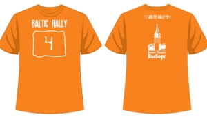 T-shirt Baltic Rally 4, orange (man)