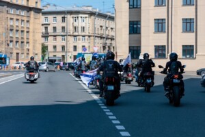 Motorcycle Parade in Honor of Navy Day