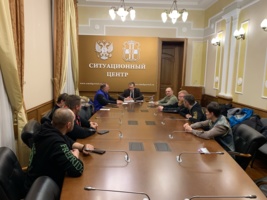 Meeting at the Government of the Omsk Region