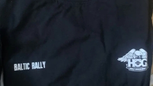 Футболка H.O.G., 2024, монохром, мужская