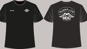 T-Shirt H.O.G. 2024, monochrome, women