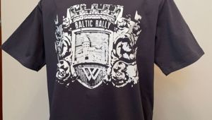 Футболка Baltic Rally 2023 Герб, серая'